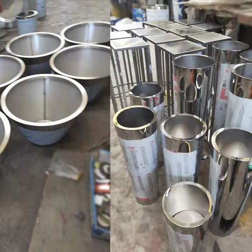 酒店户外组合花盆与餐厅花箱 简约不锈钢与冷却塔绿化的融合艺术